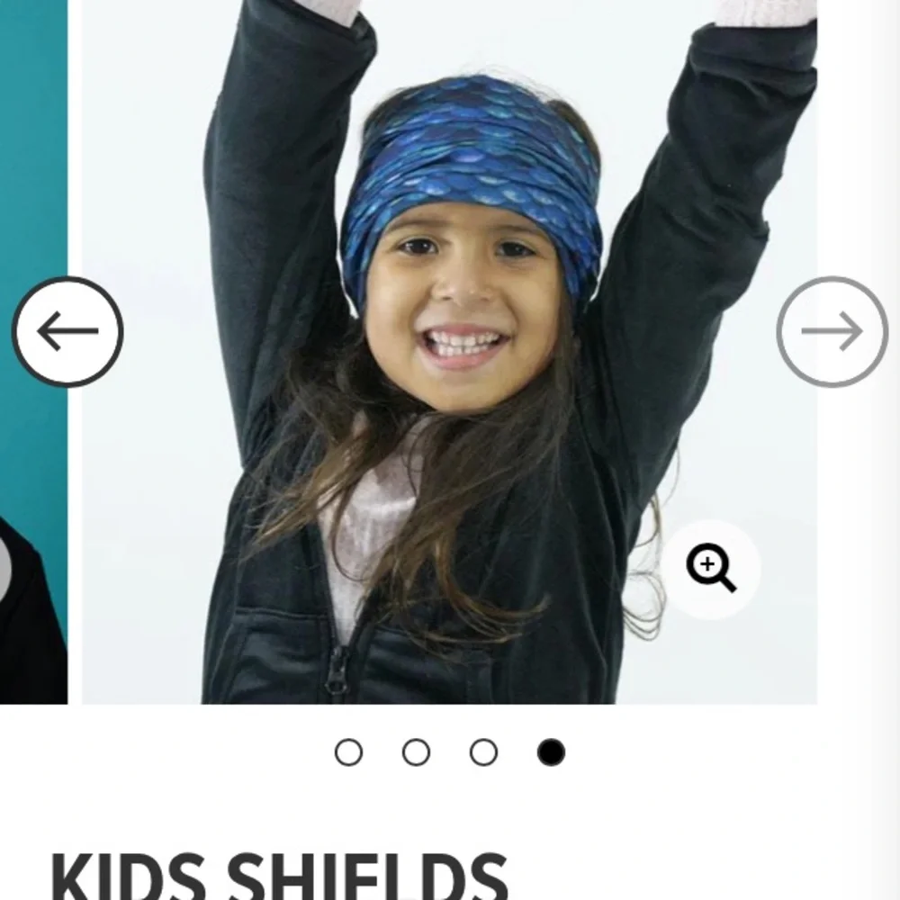 Set of 2 kids face shields